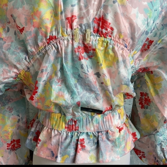 NWT Adidas Stella McCartney Multi Floral Studio Jacket, Small - Picture 8 of 15